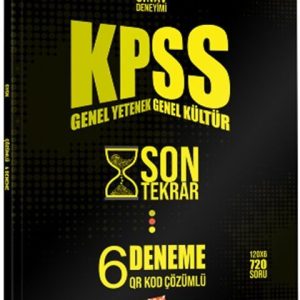 Yeni Trend Yayınları KPSS Son Tekrar QR Çözümlü 6 Deneme