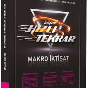 Yetki Yayınları KPSS Makro İktisat Süper Hızlı Tekrar