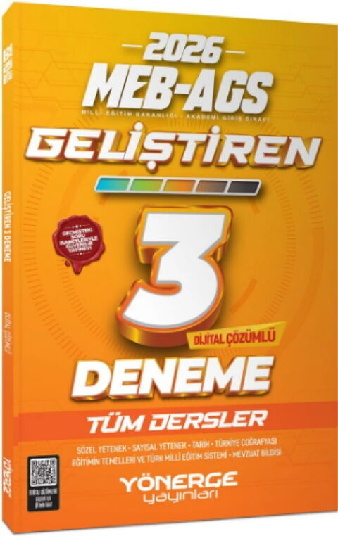 Yönerge Yayınları 2026 MEB AGS Tüm Dersler Geliştiren 3 Deneme Çözümlü Yönerge Yayınları 2026 MEB AGS Tüm Dersler Geliştiren 3 Deneme Çözümlü