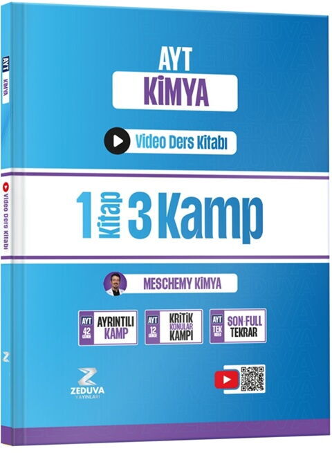 Zeduva Yayınları Meschemy Kimya AYT Kimya 1 Kitap 3 Kamp Video Ders Kitabı Zeduva Yayınları Meschemy Kimya AYT Kimya 1 Kitap 3 Kamp Video Ders Kitabı